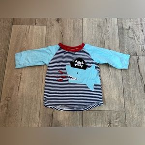 Mudpie shark shirt 24 months-2T/3T